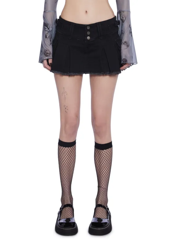 Break The Rules Pleated Cargo Mini Skirt sold by Dolls Kill
