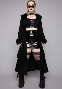 Plus Give Them Grief Duster Coat sold by Dolls Kill