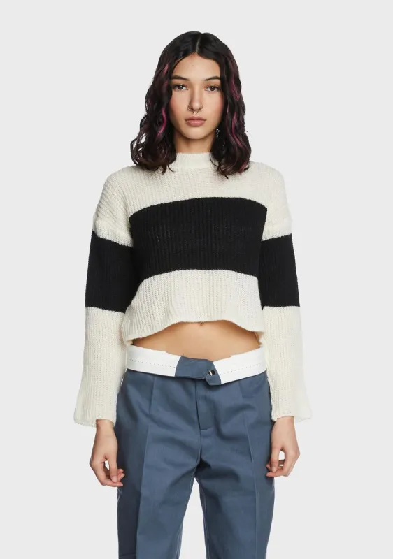 Lack Of Motivation Cropped Sweater sold by Dolls Kill