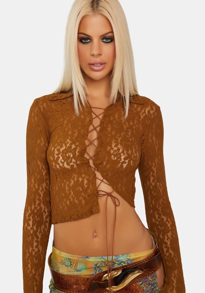Coyote Lace Shirt sold by Dolls Kill