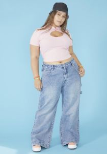Plus Flirt Patrol Baby Tee sold by Dolls Kill