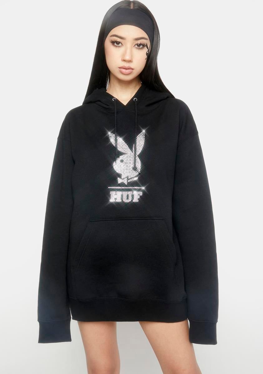 Playboy Rhinestone Pullover Hoodie sold by Dolls Kill