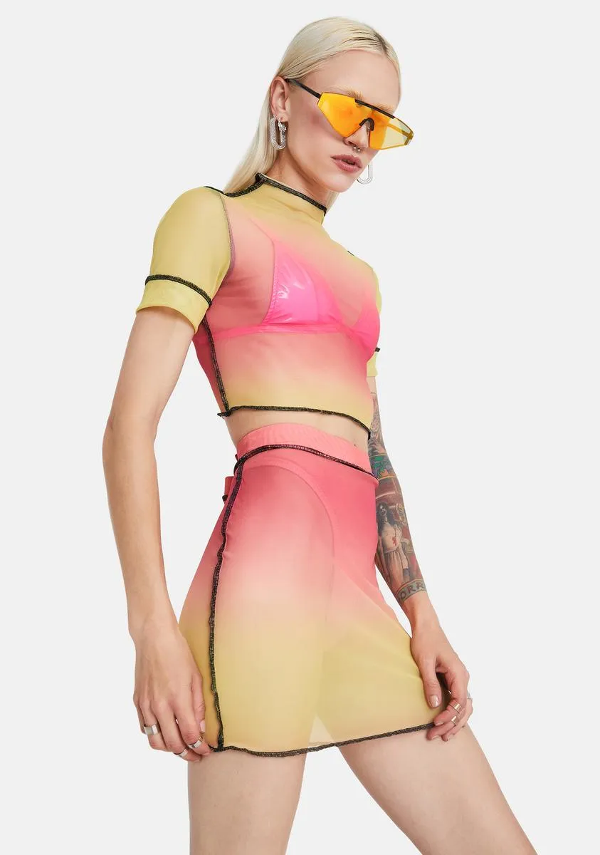 Crush Attention Needed Mini Skirt Set sold by Dolls Kill product image thumbnail 2