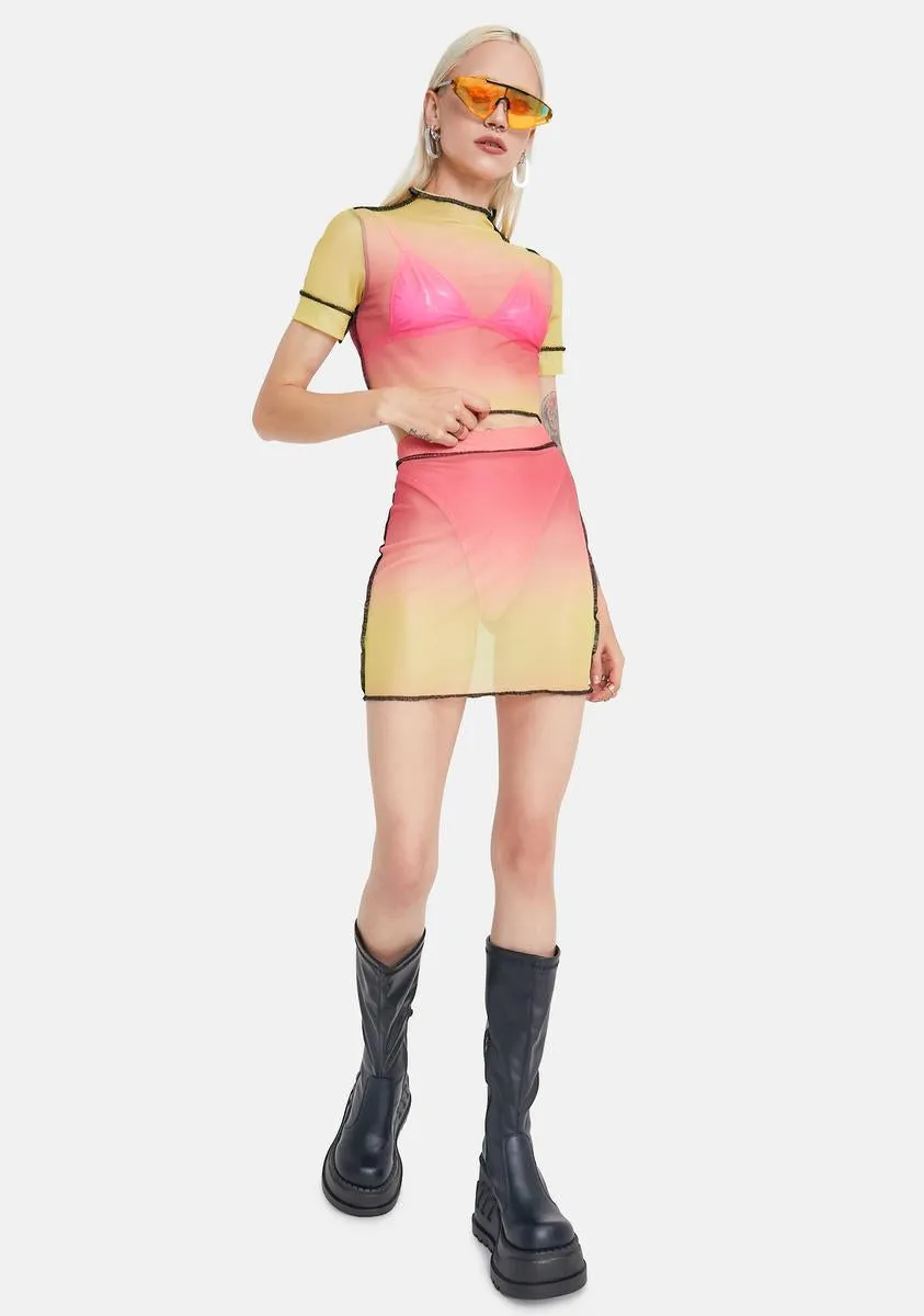 Crush Attention Needed Mini Skirt Set sold by Dolls Kill product image thumbnail 3