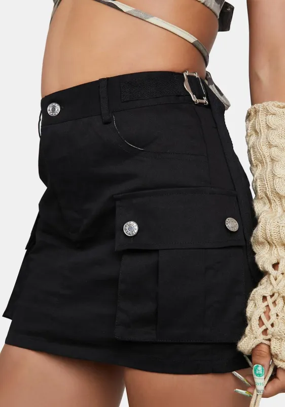 Make It Hot Cargo Mini Skirt sold by Dolls Kill