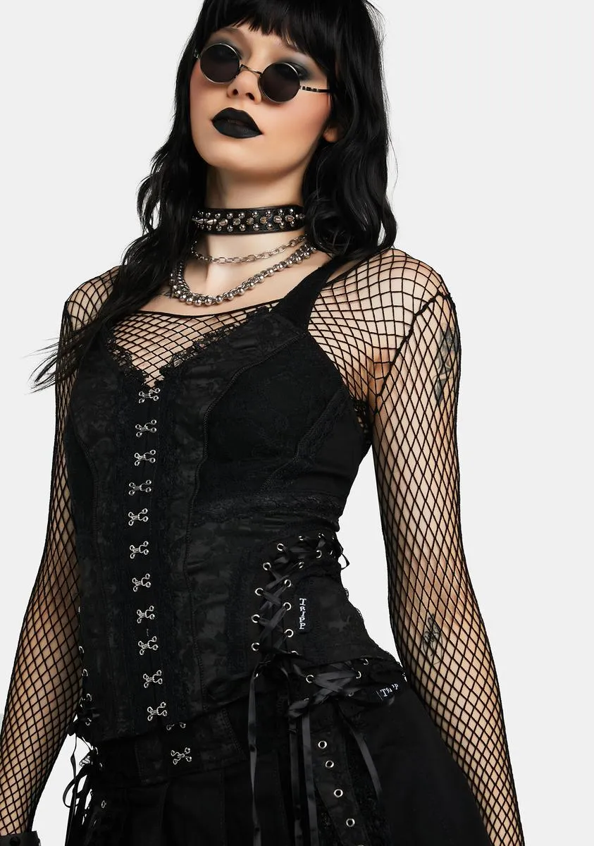 Enchanted Lace Corset Top sold by Dolls Kill product image thumbnail 2