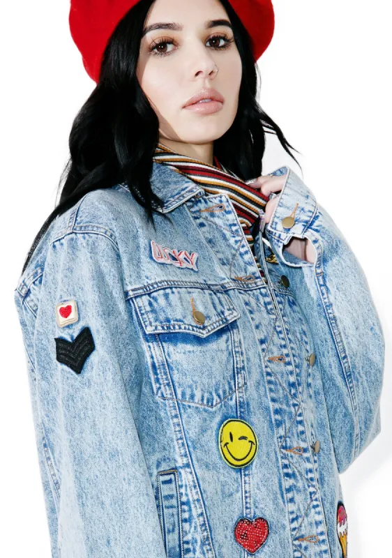 Scout Patch Denim Jacket sold by Dolls Kill