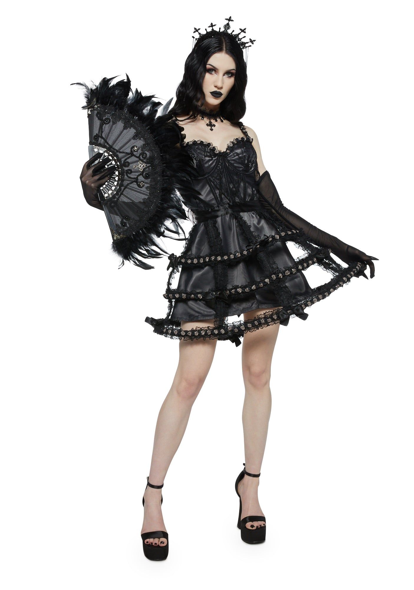 Nightly Nuptials Cage Dress sold by Dolls Kill product image thumbnail 2