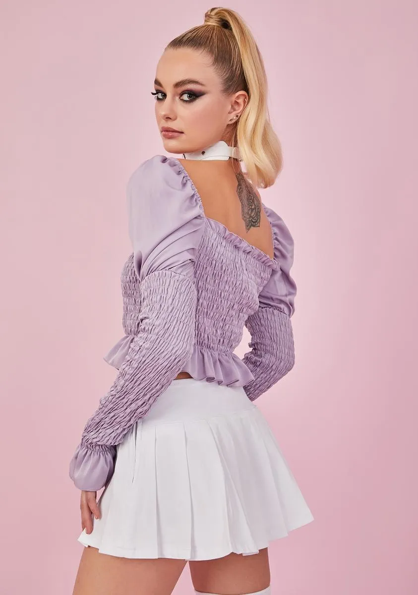 One And Only Lace Up Pleated Skirt sold by Dolls Kill product image thumbnail 4