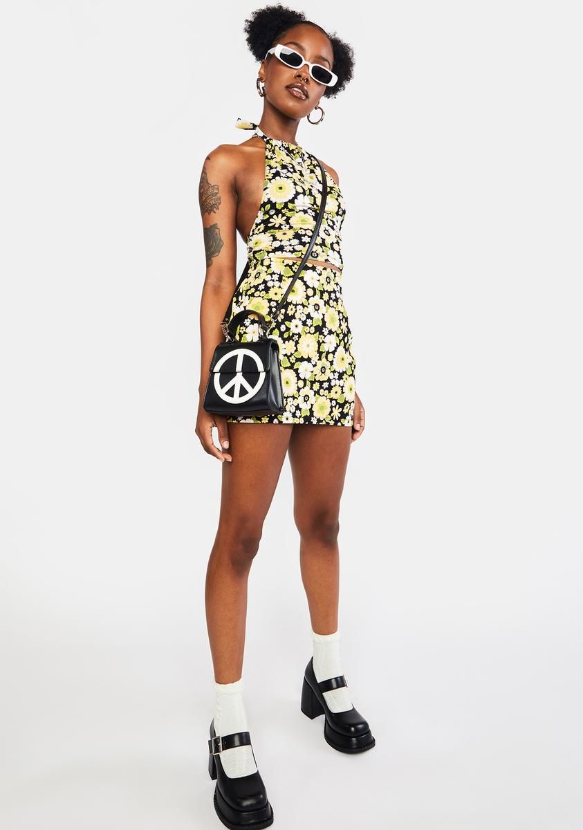 Retro Floral Jica Crop Top sold by Dolls Kill product image thumbnail 3