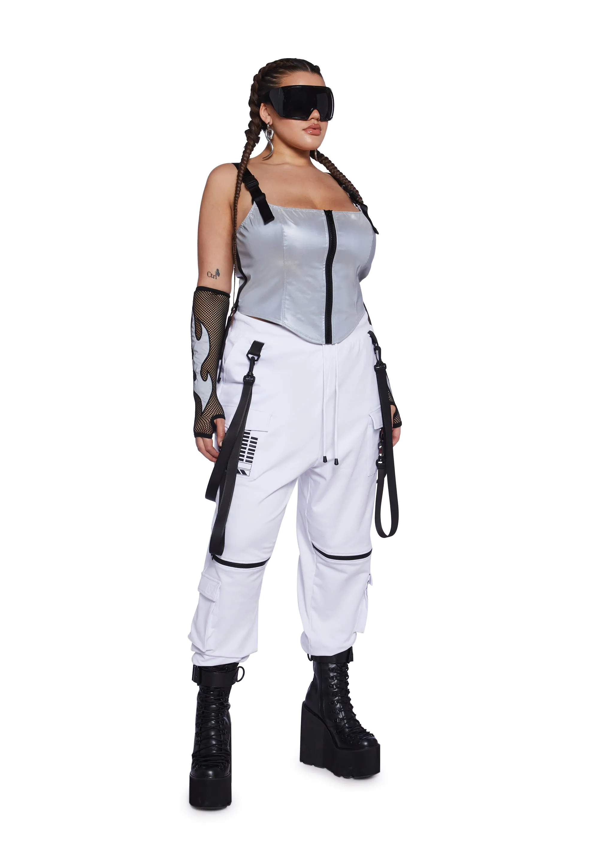 Plus Techno Synth Jogger Sweatpants sold by Dolls Kill product image thumbnail 2