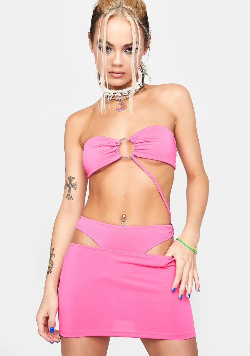 Shore Kisses Skirt Set sold by Dolls Kill