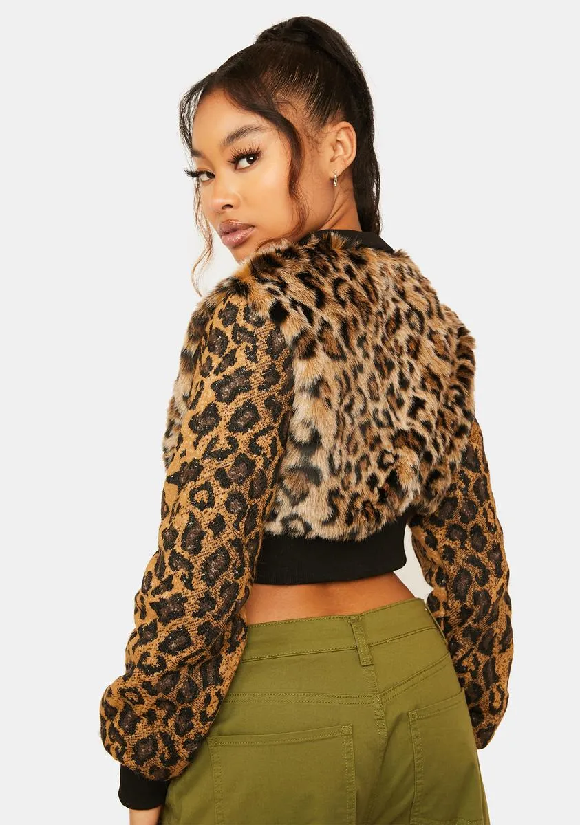 Untamed Leopard Print Jacket sold by Dolls Kill product image thumbnail 4