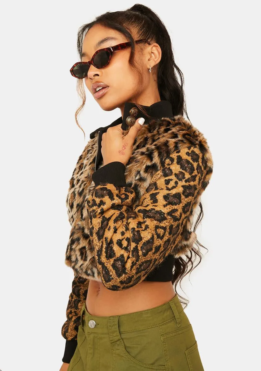 Untamed Leopard Print Jacket sold by Dolls Kill product image thumbnail 2
