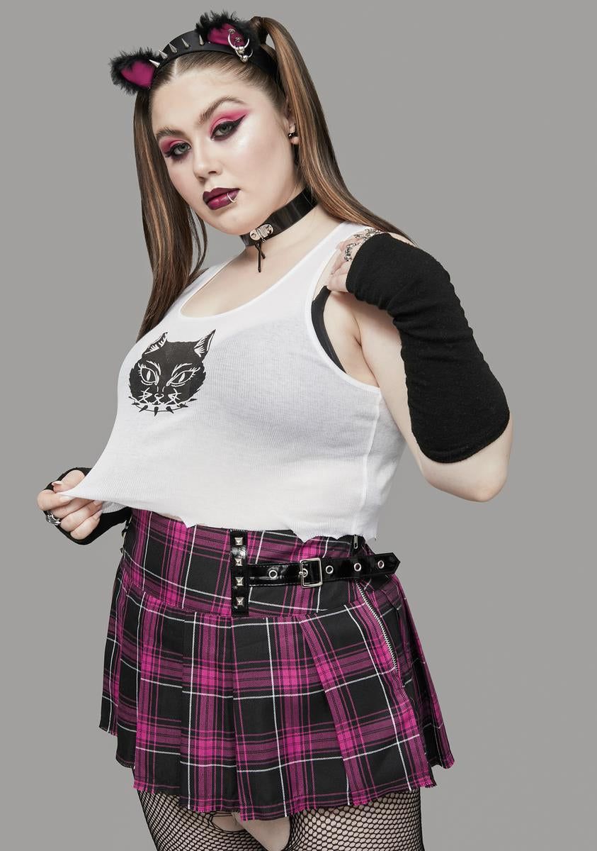 Plus Fluff Off Graphic Tank sold by Dolls Kill product image thumbnail 2