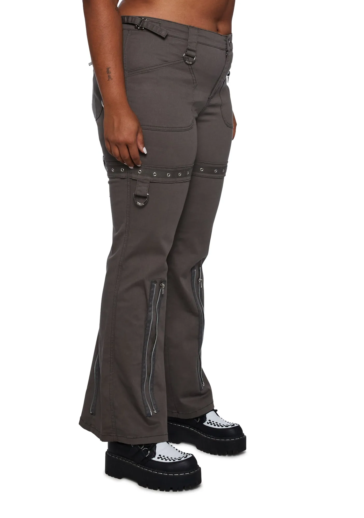 Plus Super Eyelet Low Waist Pants sold by Dolls Kill product image thumbnail 3