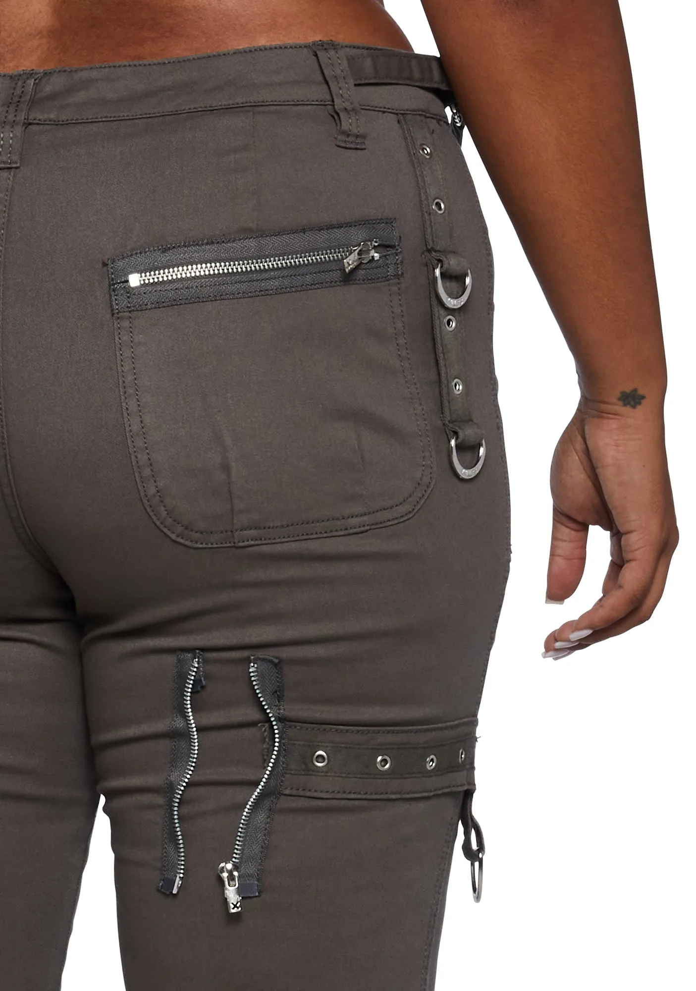 Plus Super Eyelet Low Waist Pants sold by Dolls Kill product image thumbnail 5