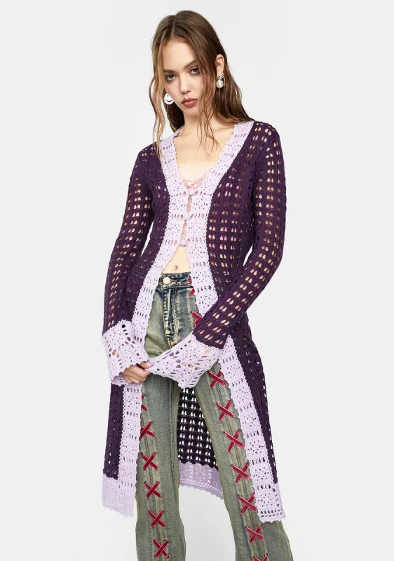 Free Spirit Crochet Duster sold by Dolls Kill