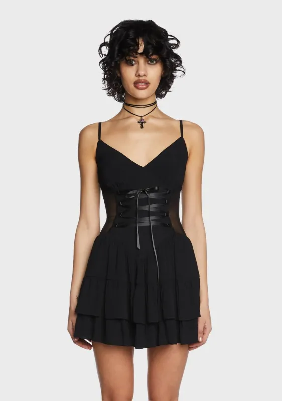 Enchanted Appeal Mini Dress sold by Dolls Kill