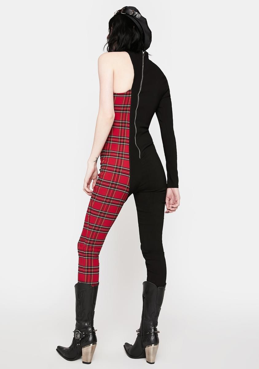 No More Chances Two-Tone Jumpsuit sold by Dolls Kill product image thumbnail 4