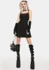 Noir Never Letting Go Mini Dress sold by Dolls Kill