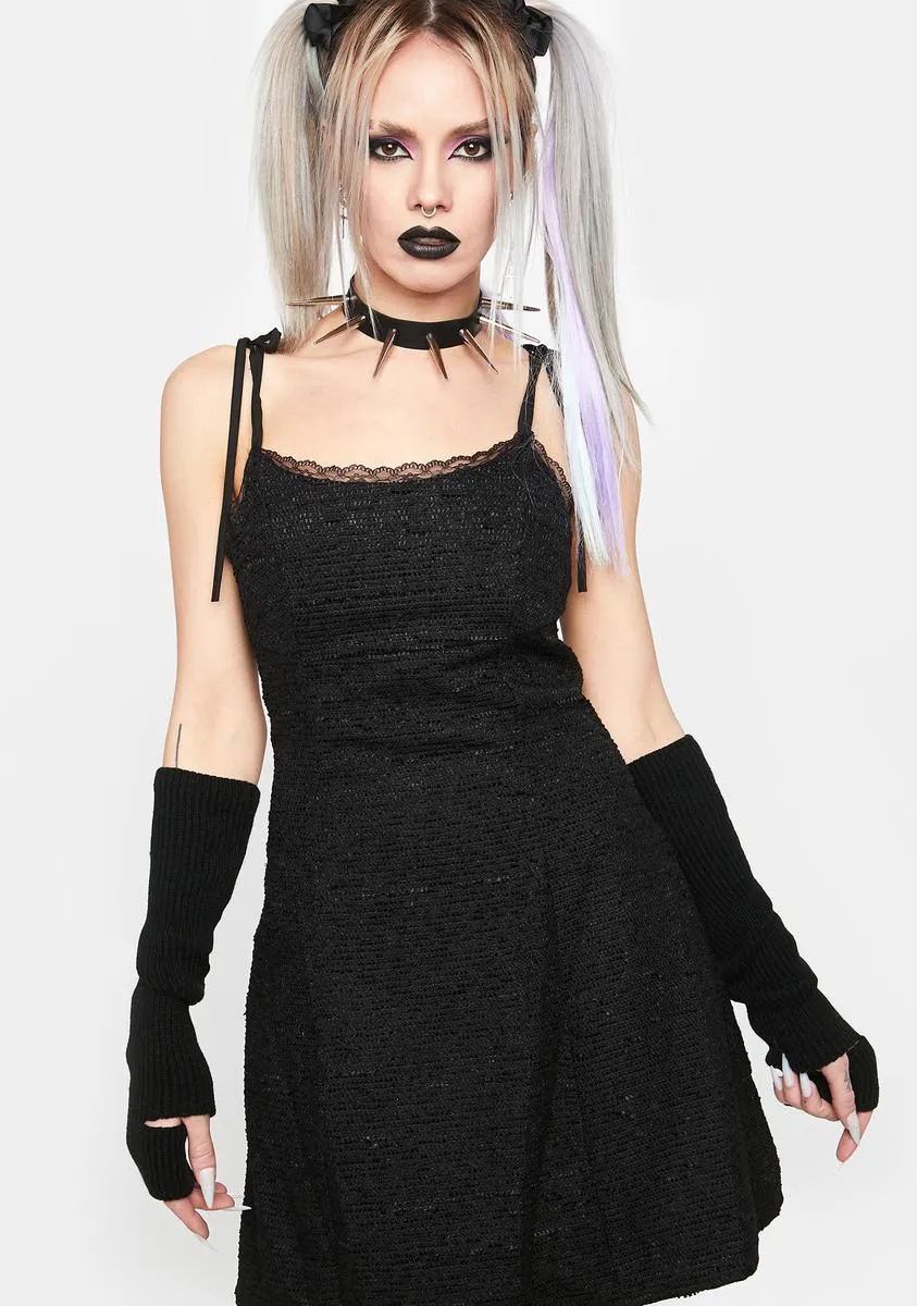 Noir Never Letting Go Mini Dress sold by Dolls Kill