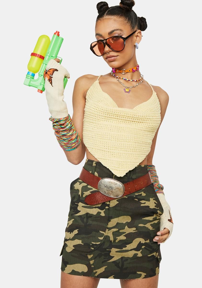 Hold It Down Camo Skirt sold by Dolls Kill product image thumbnail 2