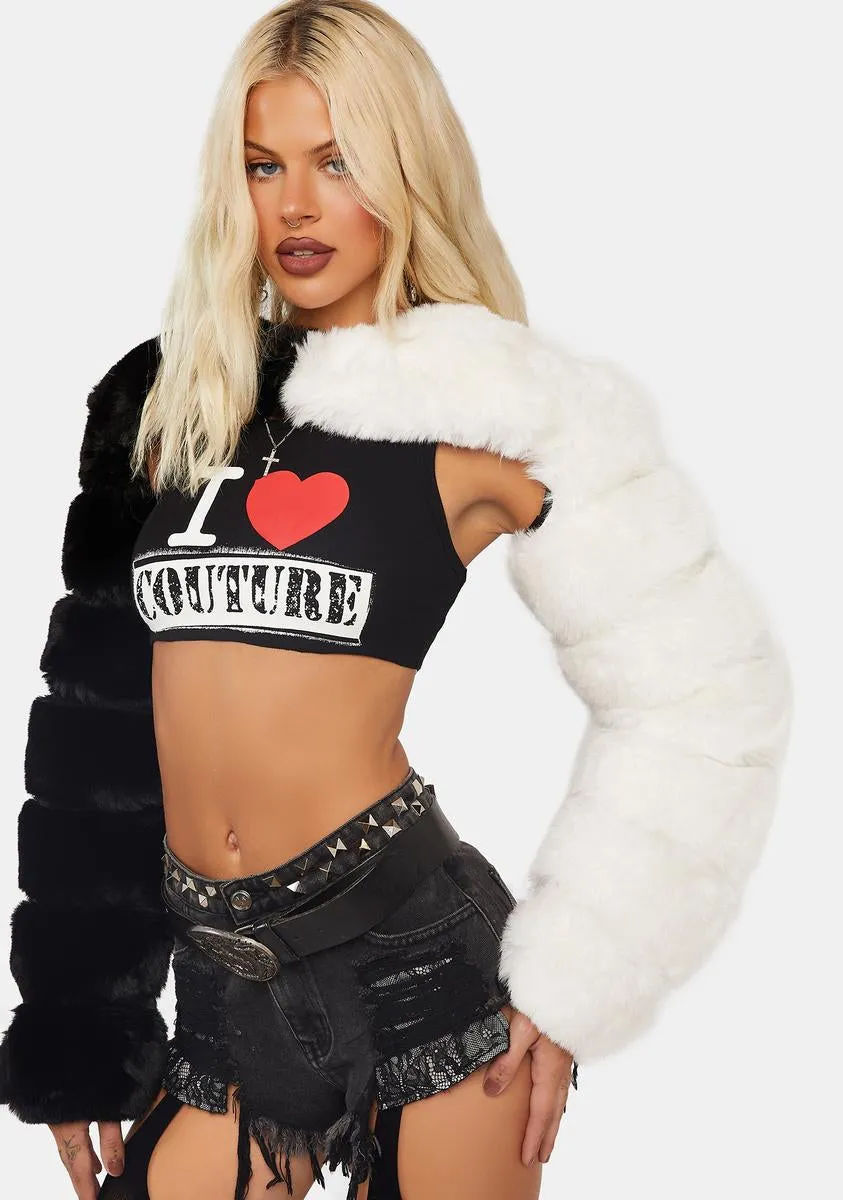 Gallery Faux Fur Shrug sold by Dolls Kill product image thumbnail 2