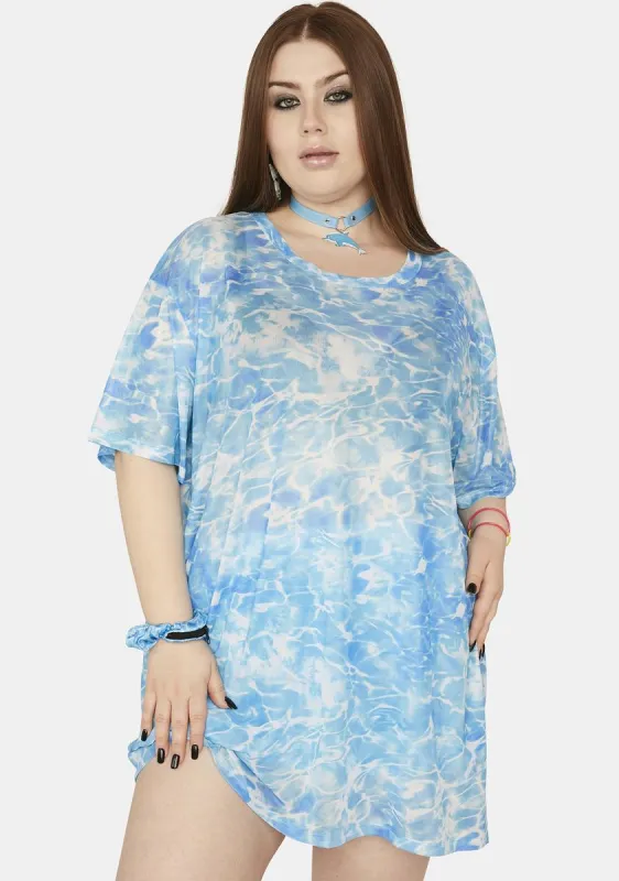Plus Wet Hot Summer Oversized Tee sold by Dolls Kill