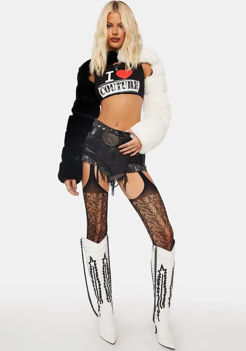 Gallery Faux Fur Shrug sold by Dolls Kill product image thumbnail 3