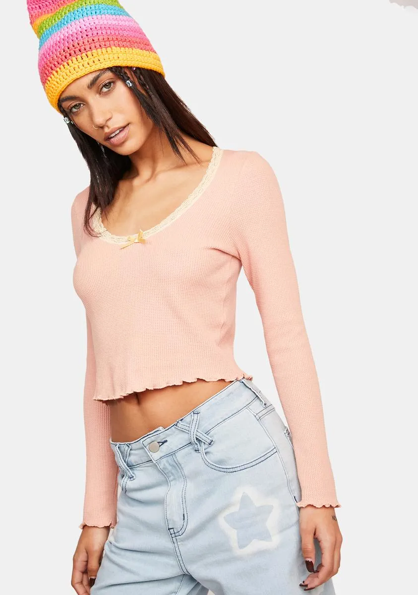 Just Can't Wait Thermal Crop Top sold by Dolls Kill product image thumbnail 2