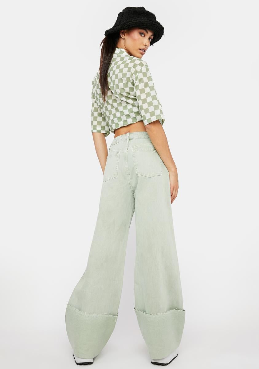 Forbid Wide Leg Jeans sold by Dolls Kill product image thumbnail 4