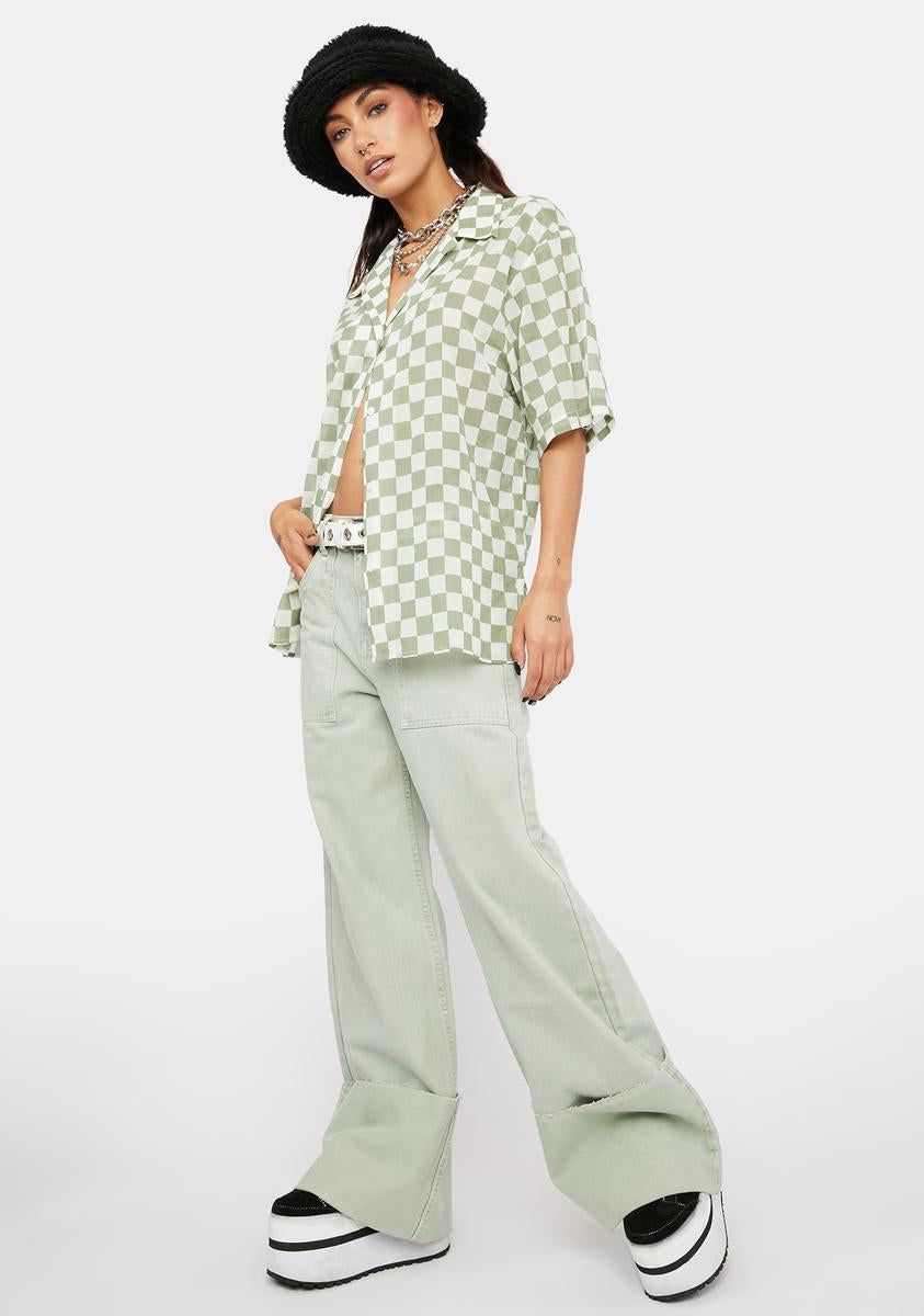 Forbid Wide Leg Jeans sold by Dolls Kill product image thumbnail 3