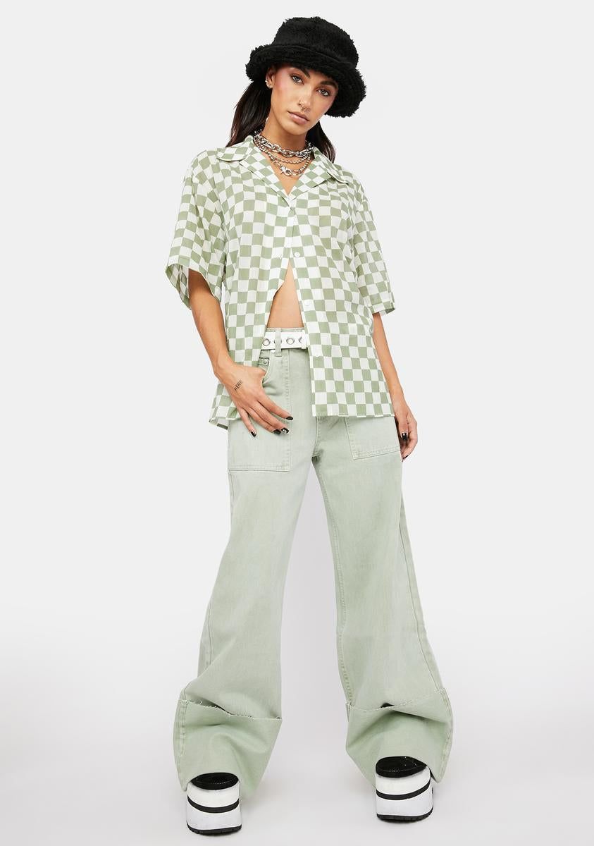 Forbid Wide Leg Jeans sold by Dolls Kill product image thumbnail 2
