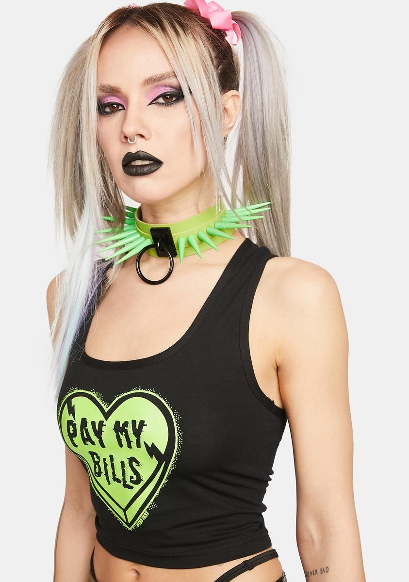Pay My Bills Graphic Tank sold by Dolls Kill product image thumbnail 2