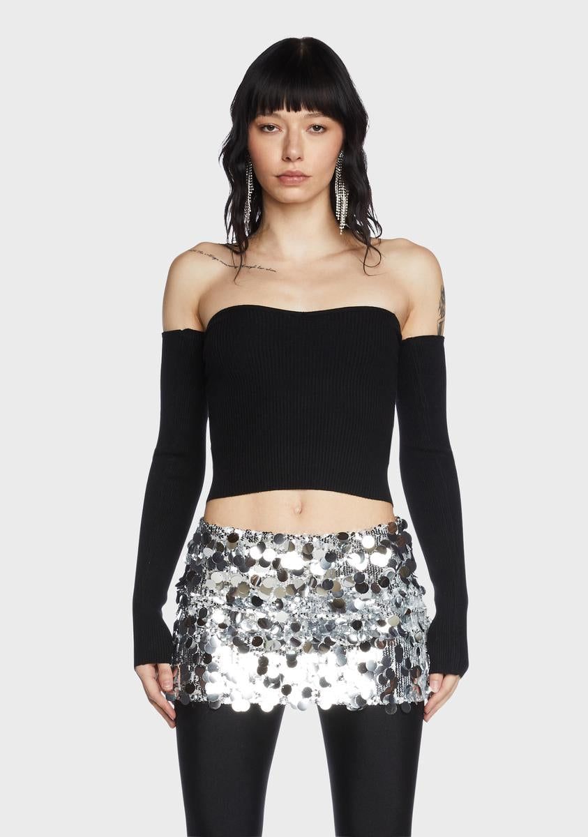 Vada Knitted Two-Piece Top sold by Dolls Kill