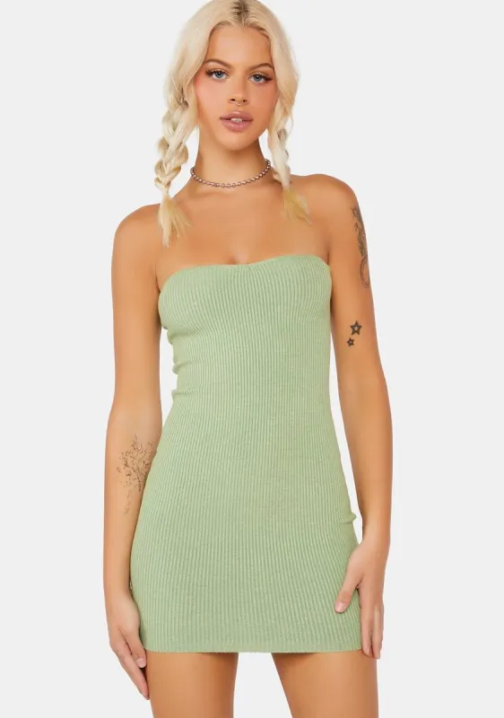 Sweetheart Knitted Dress sold by Dolls Kill