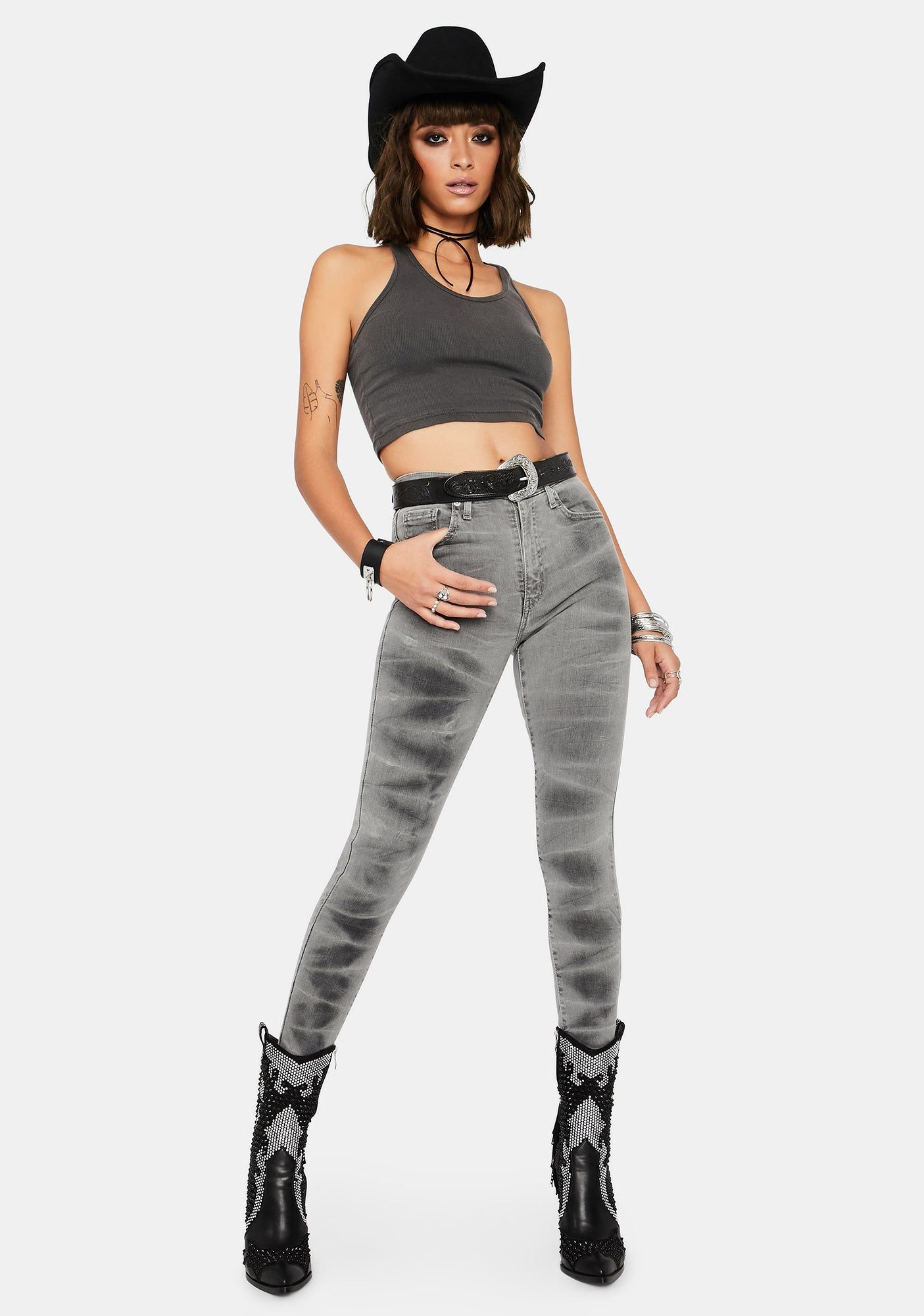 Killin' It Mile High Super Skinny Jeans sold by Dolls Kill product image thumbnail 3