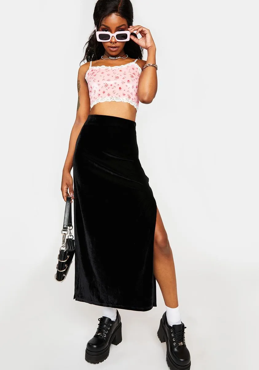 Callie Velvet Crop Top sold by Dolls Kill product image thumbnail 3