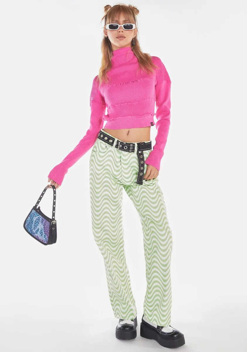 Polly Long Sleeve Crop Top sold by Dolls Kill product image thumbnail 3