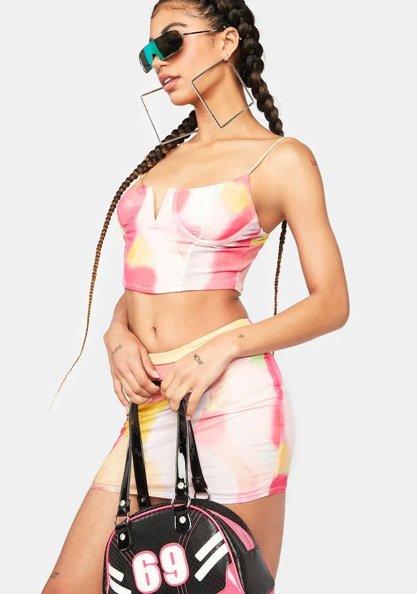 Citrus Spritz Tie Dye Skirt Set sold by Dolls Kill product image thumbnail 2