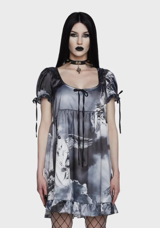 Revenant Faces Babydoll Dress sold by Dolls Kill