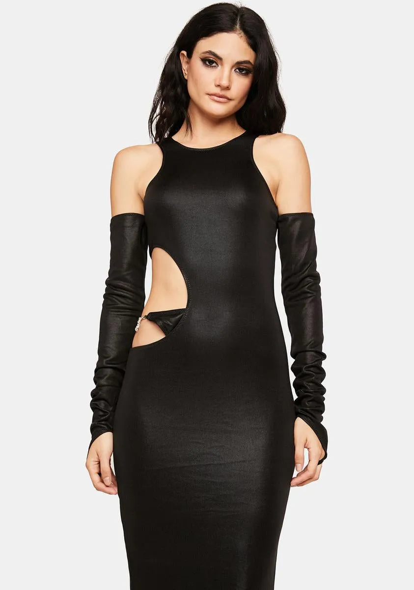 New Girlfriend Cut-Out Maxi Dress sold by Dolls Kill