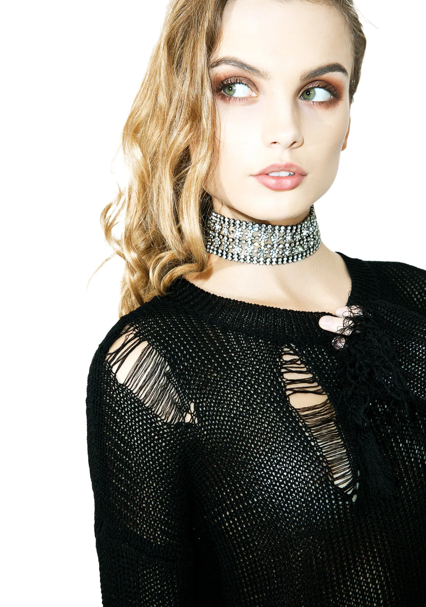 Torn To Pieces Sweater sold by Dolls Kill