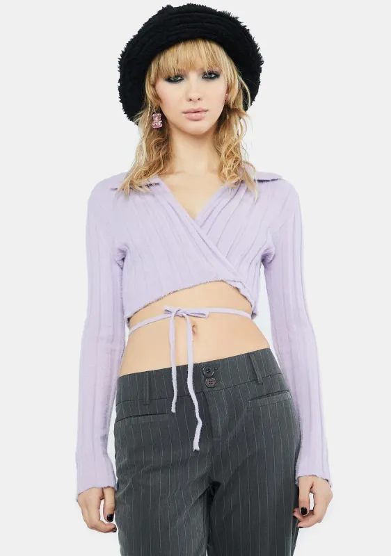 Living Lavish Wrap Top sold by Dolls Kill