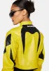 Yellow Transformer Moto Coat sold by Dolls Kill