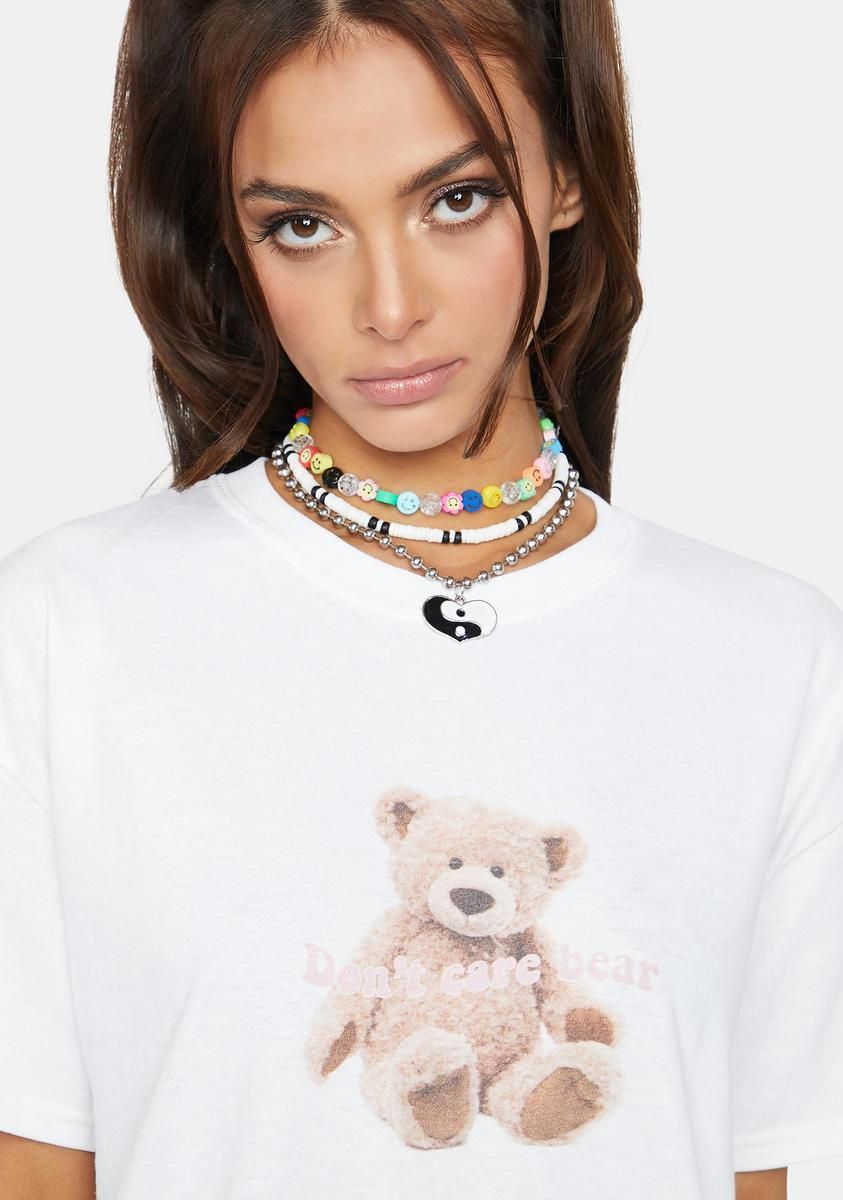 Don't Care Bear Tyler Graphic Tee sold by Dolls Kill