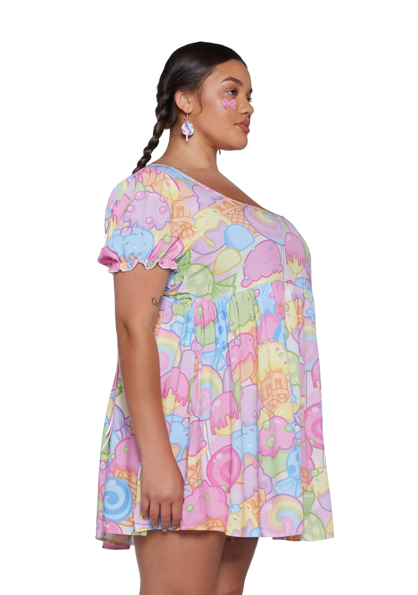 Plus Sugar Rush Mini Dress sold by Dolls Kill product image thumbnail 3