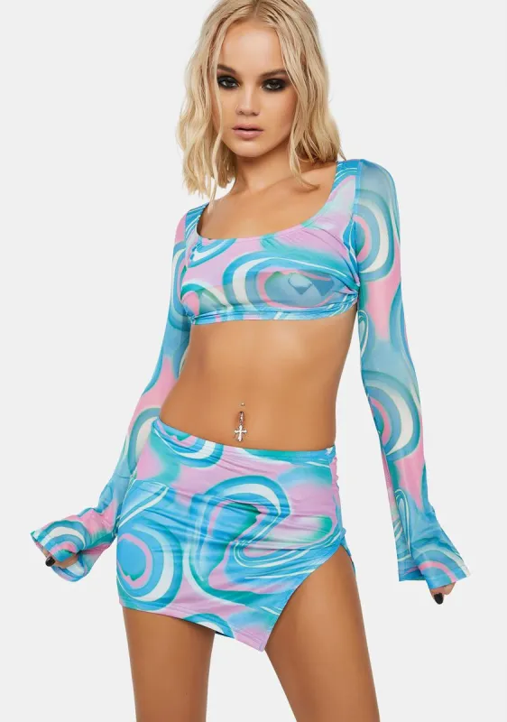 Set The Tone Skirt Set sold by Dolls Kill