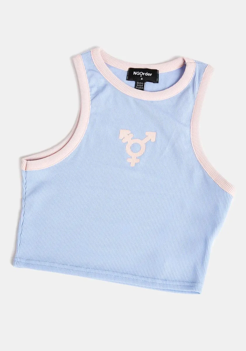 Transgender Symbol Tank Top sold by Dolls Kill